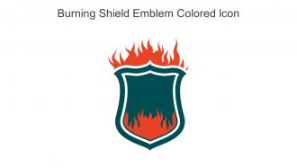 Burning Shield Emblem Colored Icon In Powerpoint Pptx Png And Editable Eps Format
