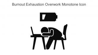 Burnout Exhaustion Overwork Monotone Icon In Powerpoint Pptx Png And Editable Eps Format