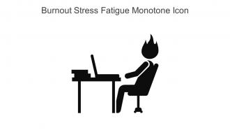 Burnout Stress Fatigue Monotone Icon In Powerpoint Pptx Png And Editable Eps Format