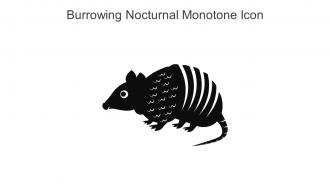 Burrowing Nocturnal Monotone Icon In Powerpoint Pptx Png And Editable Eps Format