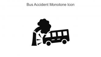 Bus Accident Monotone Icon In Powerpoint Pptx Png And Editable Eps Format