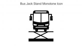 Bus Jack Stand Monotone Icon In Powerpoint Pptx Png And Editable Eps Format