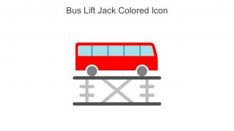 Bus Lift Jack Colored Icon In Powerpoint Pptx Png And Editable Eps Format