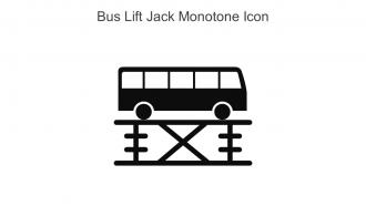 Bus Lift Jack Monotone Icon In Powerpoint Pptx Png And Editable Eps Format