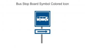 Bus Stop Board Symbol Colored Icon In Powerpoint Pptx Png And Editable Eps Format