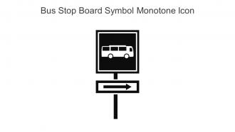 Bus Stop Board Symbol Monotone Icon In Powerpoint Pptx Png And Editable Eps Format