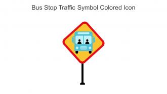 Bus Stop Traffic Symbol Colored Icon In Powerpoint Pptx Png And Editable Eps Format
