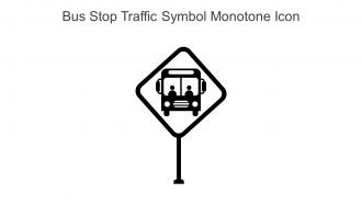 Bus Stop Traffic Symbol Monotone Icon In Powerpoint Pptx Png And Editable Eps Format