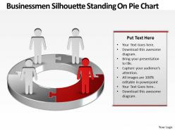 22054418 style division pie-donut 4 piece powerpoint template diagram graphic slide