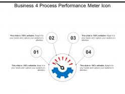 Business 4 process performance meter icon
