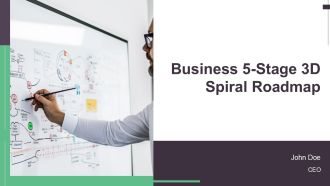 Business 5 Stage 3D Spiral Roadmap PPT Guidelines AT