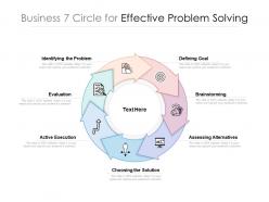Business 7 circle for effective problem solving