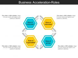 Business acceleration roles ppt design templates