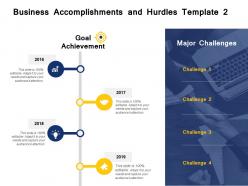 Business accomplishments and hurdles template goal ppt powerpoint presentation file