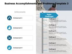 Business accomplishments and problems communication a115 ppt powerpoint presentation