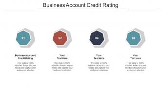 Business account credit rating ppt powerpoint presentation pictures show cpb