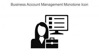 Business Account Management Monotone Icon In Powerpoint Pptx Png And Editable Eps Format