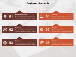 Business accounts ppt powerpoint presentation ideas gallery cpb