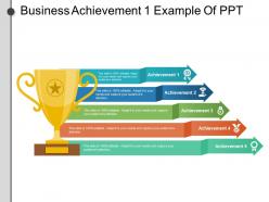 Business achievement 1 example of ppt