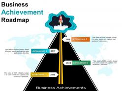 Business achievement roadmap powerpoint graphics