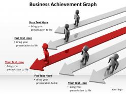Business achievement with arrows and men standing graph powerpoint diagram templates graphics 712