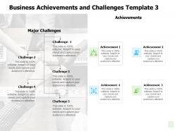 Business achievements and challenges communication ppt powerpoint presentation deck