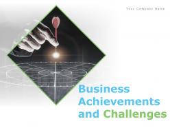 Business Achievements And Challenges Powerpoint Presentation Slides