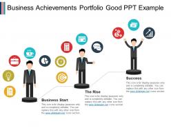Business Achievements Portfolio Good Ppt Example
