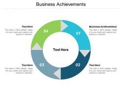 Business achievements ppt powerpoint presentation visual aids icon cpb