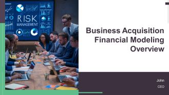 Business Acquisition Financial Modeling Overview PPT Graphics AT
