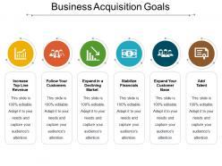Business acquisition goals presentation images