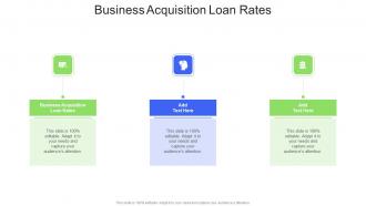 Business Acquisition Loan Rates In Powerpoint And Google Slides Cpb