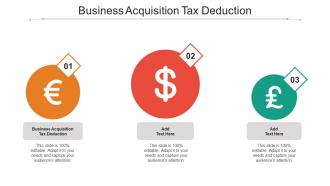 Business Acquisition Tax Deduction Ppt Powerpoint Presentation Show Example File Cpb