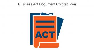 Business Act Document Colored Icon In Powerpoint Pptx Png And Editable Eps Format