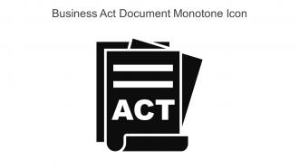 Business Act Document Monotone Icon In Powerpoint Pptx Png And Editable Eps Format