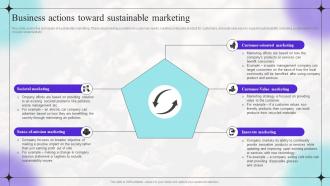 Business Actions Toward Sustainable Shifting Focus From Traditional Marketing To Sustainable