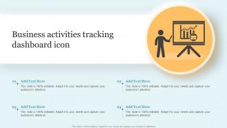 Business Activities Tracking Dashboard Icon