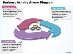 Business activity arrow diagram 10