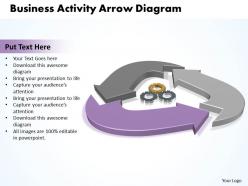 Business activity arrow diagram 10