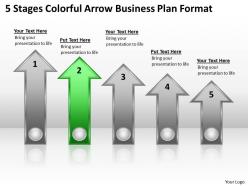 Business activity diagram 5 stages colorful arrow plan format powerpoint slides