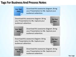 Business activity diagram tags for and process notes powerpoint slides 0522