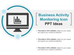 Business activity monitoring icon ppt ideas