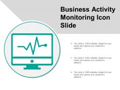 Business activity monitoring icon slide