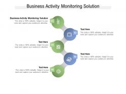 Business activity monitoring solution ppt powerpoint presentation infographics cpb