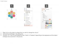 72373494 style cluster hexagonal 6 piece powerpoint presentation diagram infographic slide