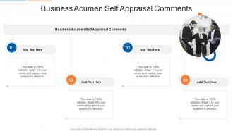 Business Acumen Self Appraisal Comments In Powerpoint And Google Slides Cpb
