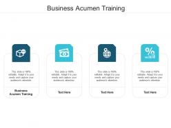 Business acumen training ppt powerpoint presentation portfolio clipart cpb