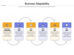 Business adaptability ppt powerpoint presentation icon graphics design cpb