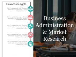 Business administration and market research ppt background