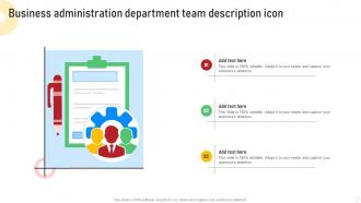 Business Administration Department Team Description Icon